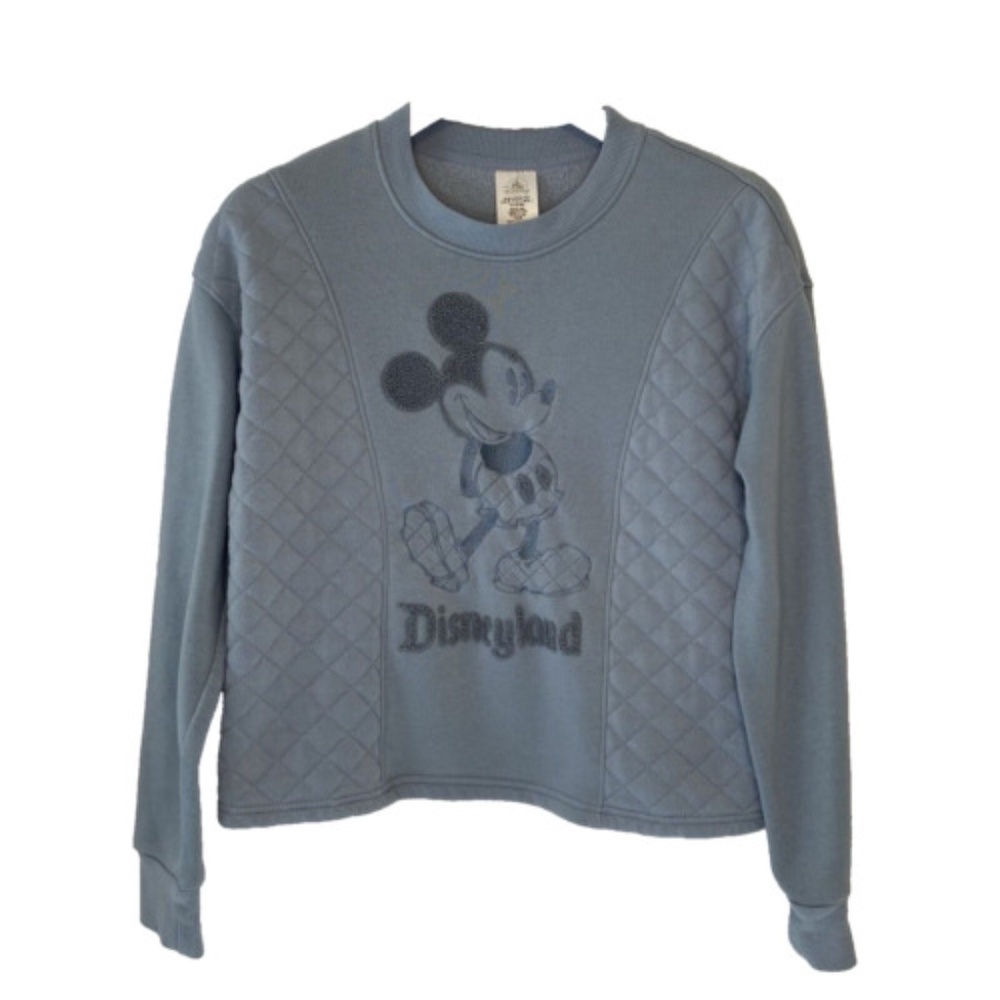 Mickey Mouse Sweater Embroidered Quilted Design Disney Disneyland Size small